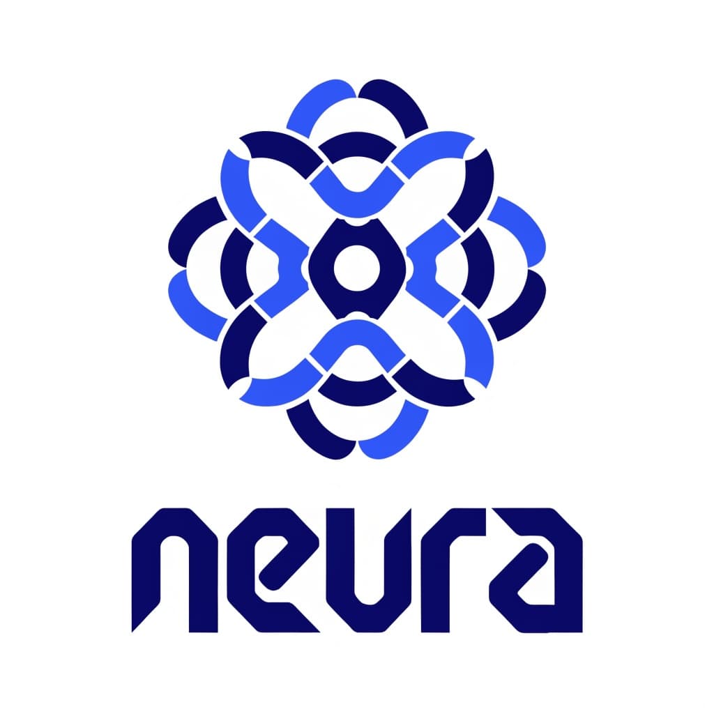 AI logo for a tech startup reading neura, generated with FATTLY