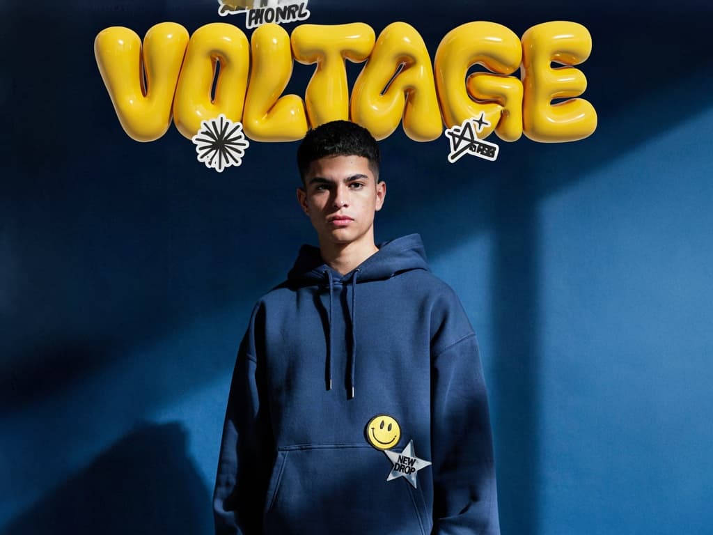AI streetwear poster with bold 3D typography, generated with FATTLY